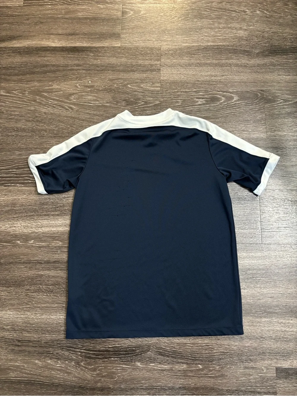 Nike Navy Blue Short-Sleeve Soccer Jersey with White Trim